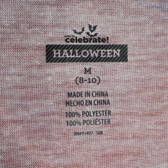 Womans Size Medium Happy Halloween  1/4 Sleeve Orange Pumpkin Tee Fall Spooky - Picture 4 of 6